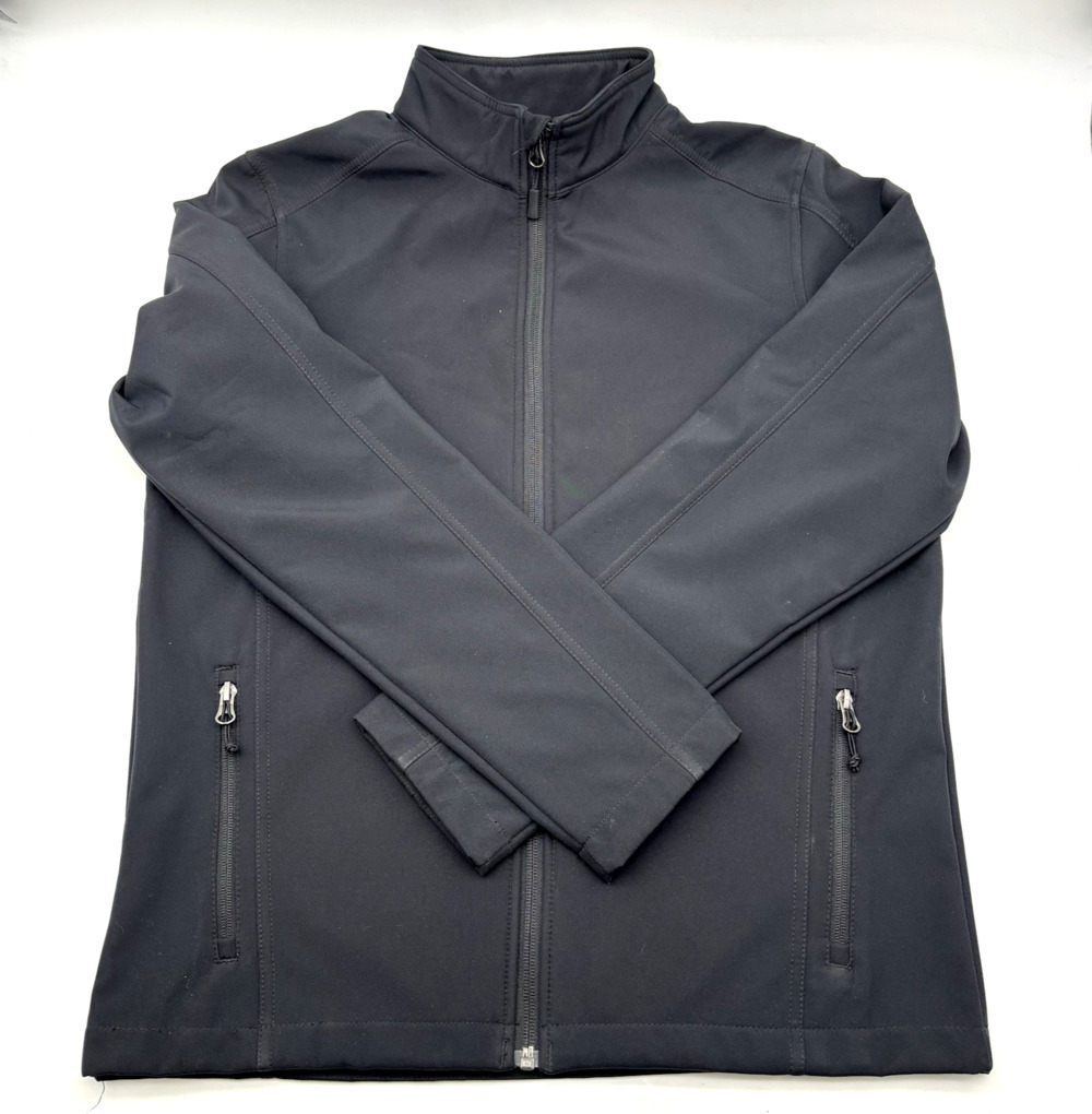 Port Authority Y317 Black 100% Polyester Fleece Lined Soft Shell Jacket Youth L